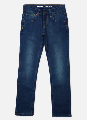 Boys Blue Mid Rise Slim Jeans
