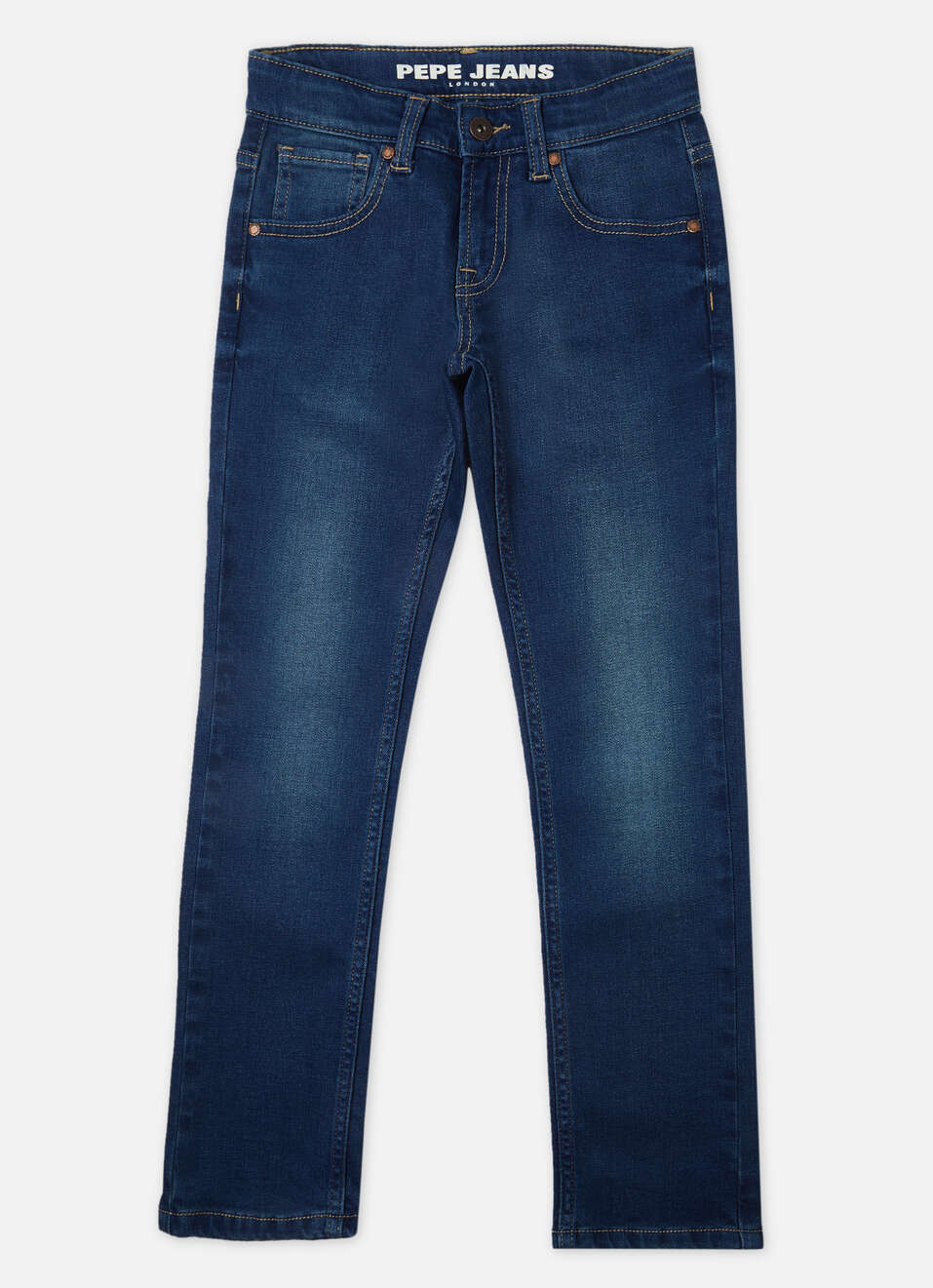 Boys Blue Mid Rise Slim Jeans, , large image number 0