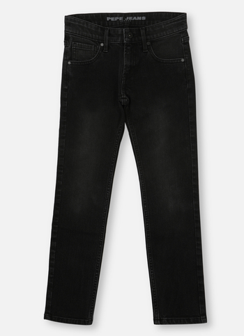 Boys  Black Mid Rise Slim Jeans