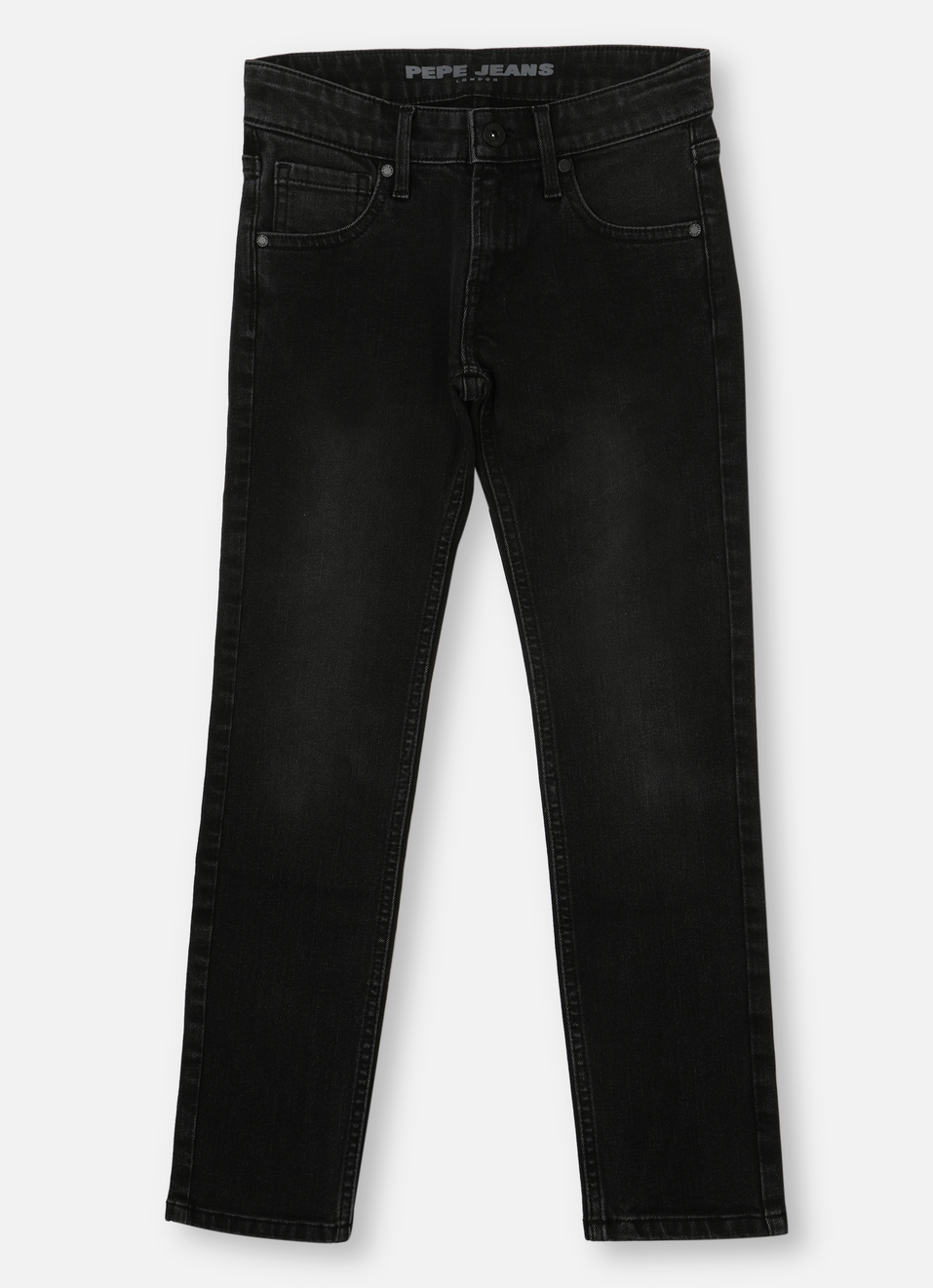 Boys  Black Mid Rise Slim Jeans, , large image number 0