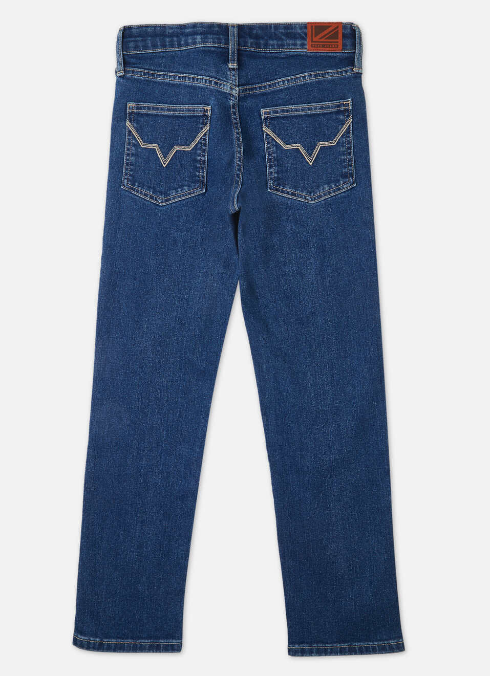 Boys Skater Blue Mid Rise Wide Leg Jeans, , large image number 1