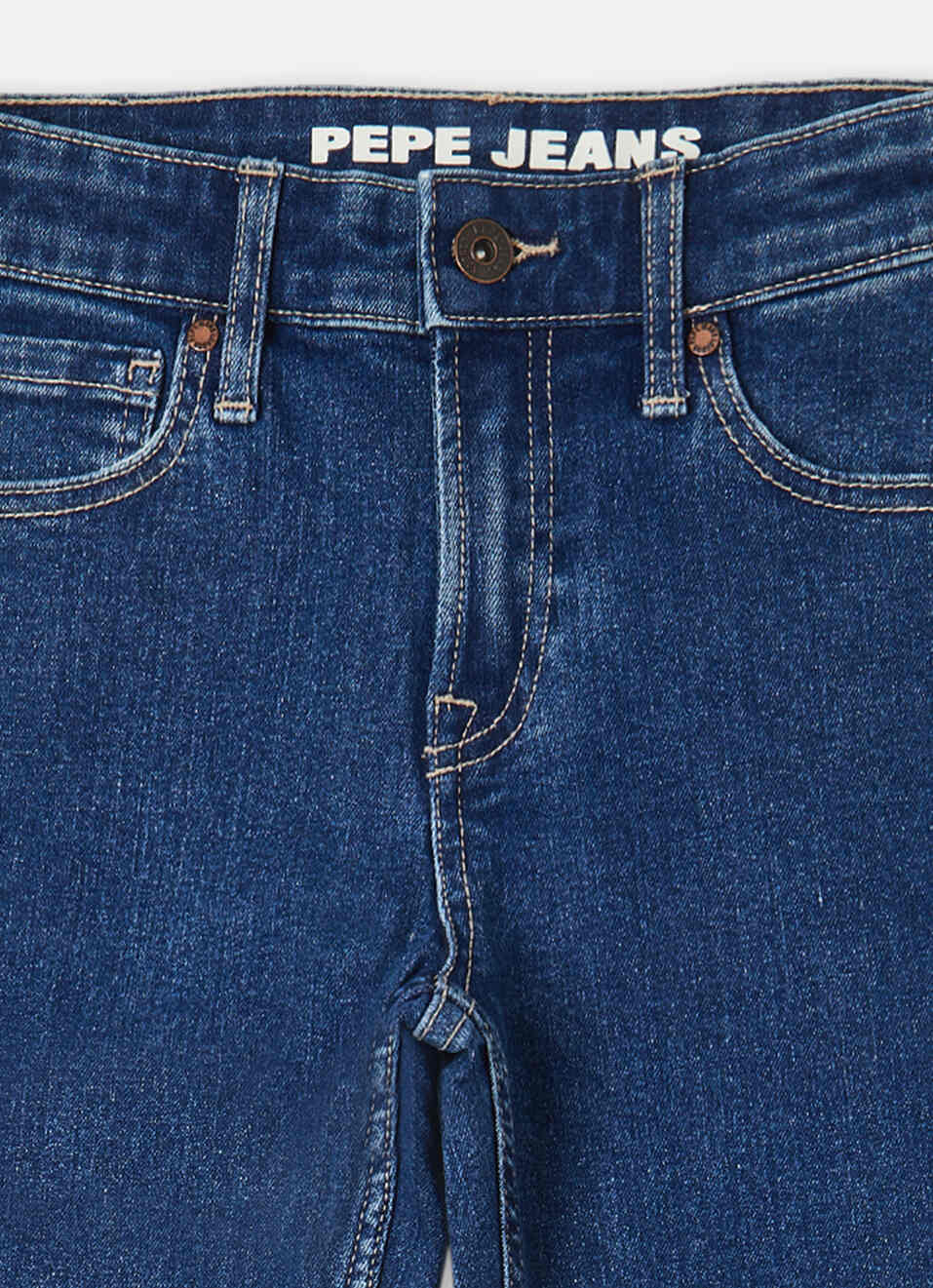 Boys Skater Blue Mid Rise Wide Leg Jeans, , large image number 2