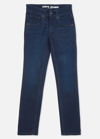 Boys  Blue Mid Waist Slim Powerflex Jeans