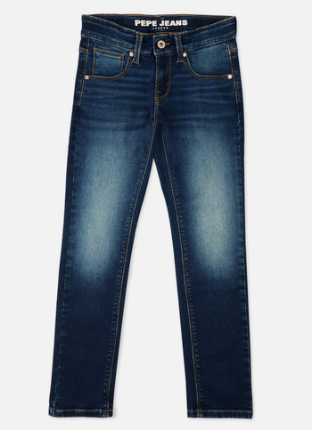 Boys  Blue Mid Waist Slim Powerflex Jeans