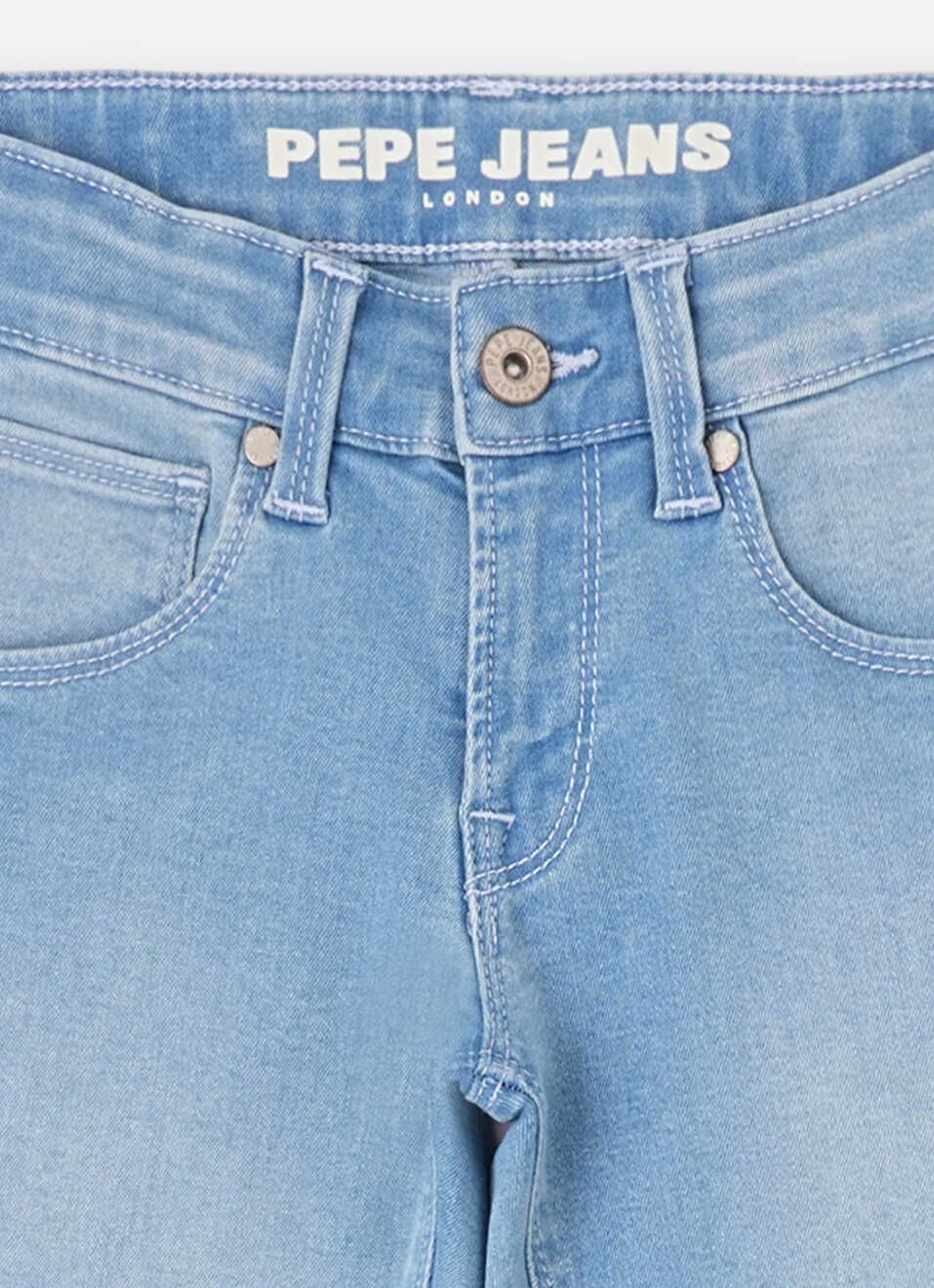 Boys  Blue Mid Waist Slim Powerflex Jeans, , large image number 2
