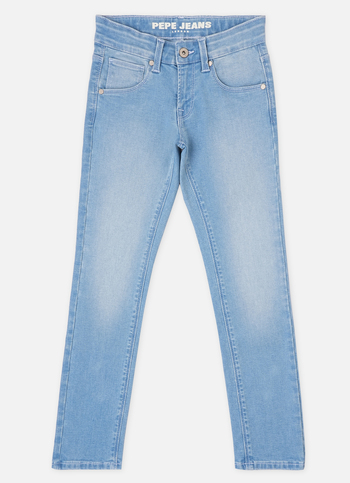 Boys  Blue Mid Waist Slim Powerflex Jeans