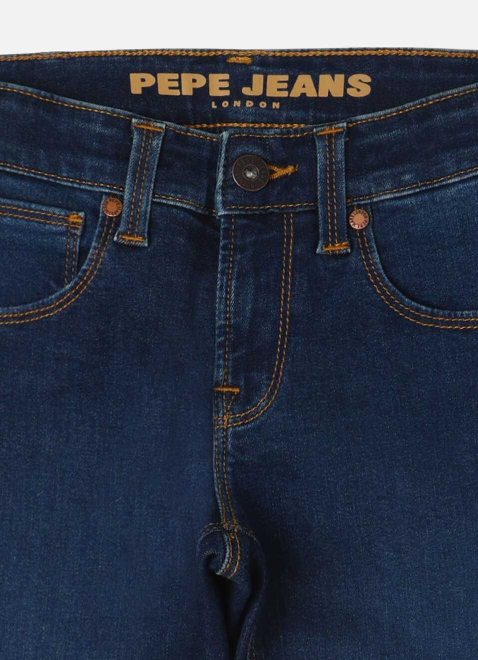 Boys  Blue Mid Waist Slim Powerflex Jeans, , large image number 2
