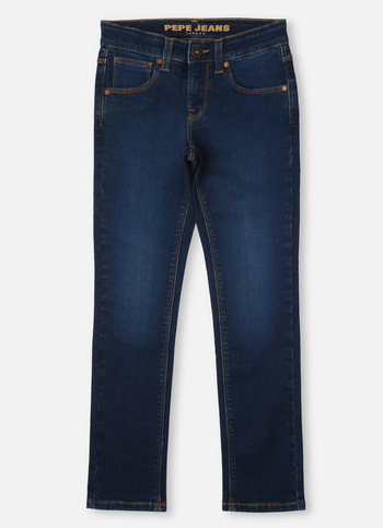 Boys  Blue Mid Waist Slim Powerflex Jeans