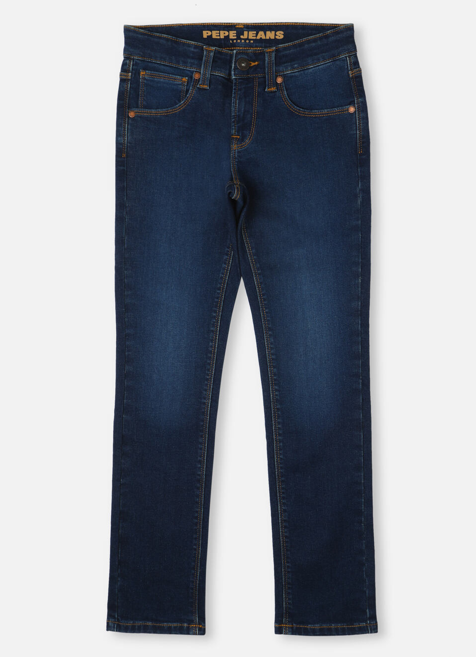 Boys  Blue Mid Waist Slim Powerflex Jeans, , large image number 0