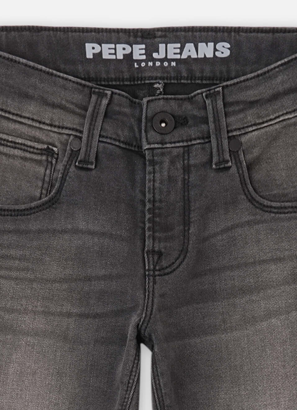 Boys  Grey Mid Waist Slim Powerflex Jeans, , large image number 2