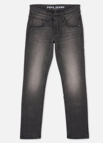 Boys  Grey Mid Waist Slim Powerflex Jeans