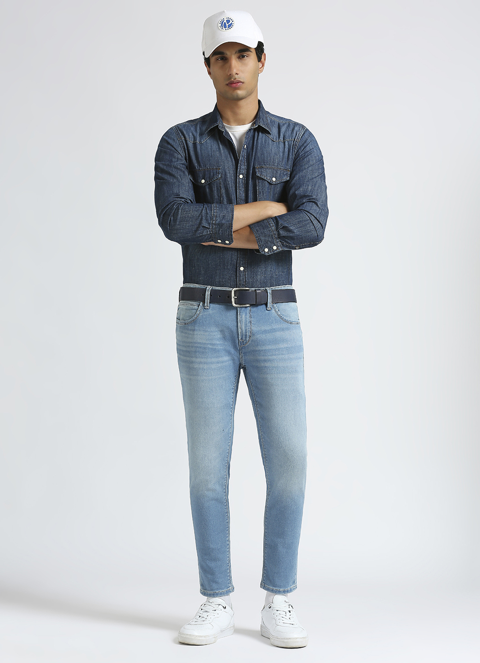 Oliver Blue Mid Waist Gymindigo Ankle Jeans, , large image number 1