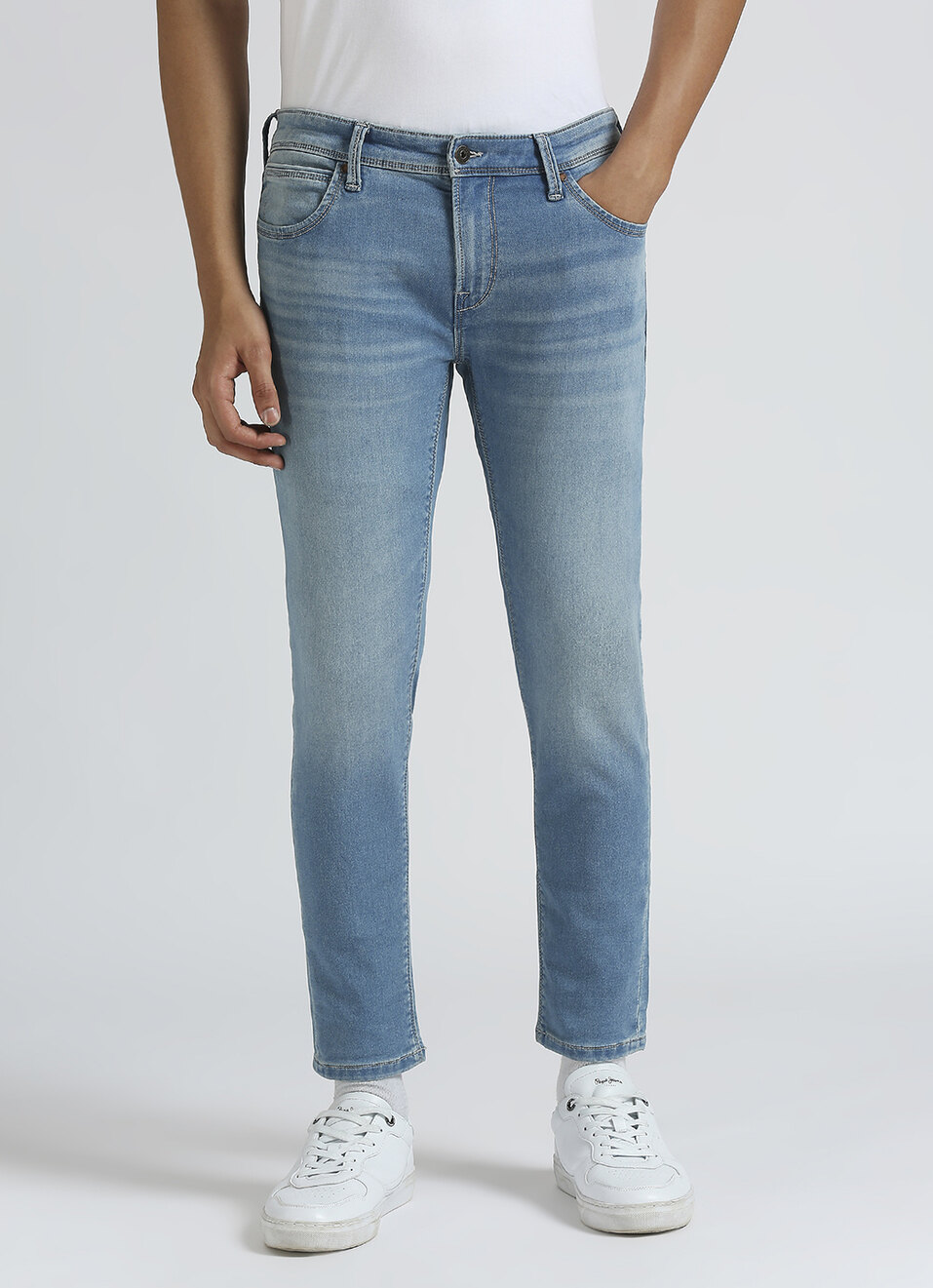Oliver Blue Mid Waist Gymindigo Ankle Jeans, , large image number 2