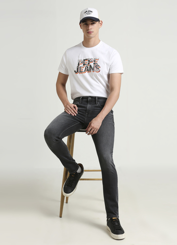 Chinox Grey Mid Waist Gymindigo Jeans