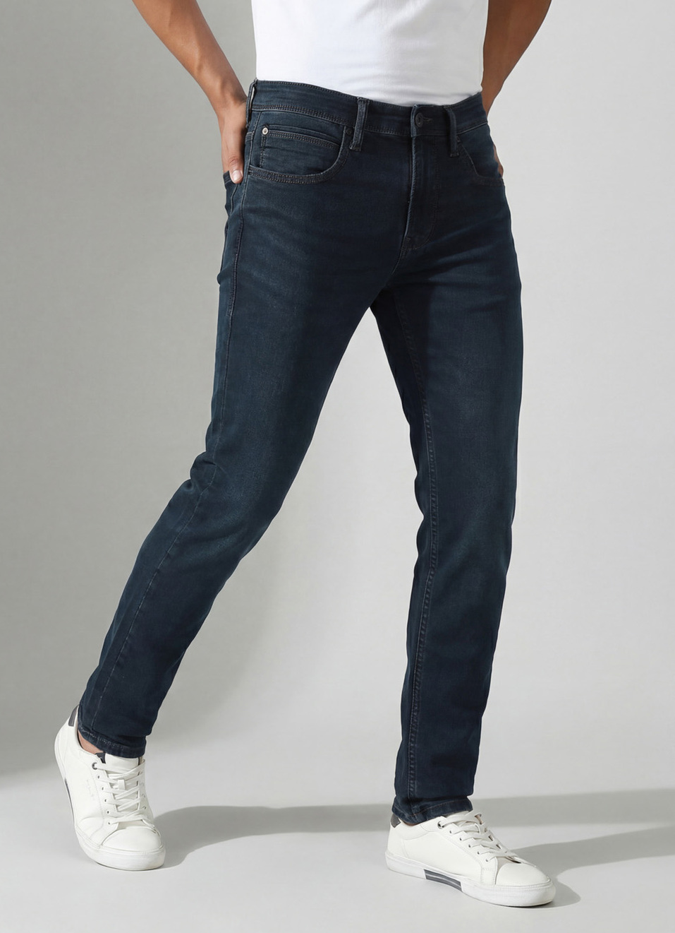 Chinox Blue Mid Waist Gymindigo Jeans, , large image number 0