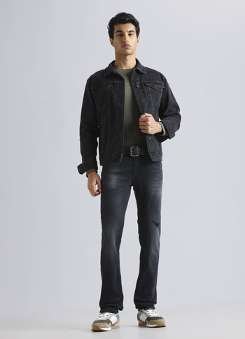 Vapour Black Mid Waist Jeans