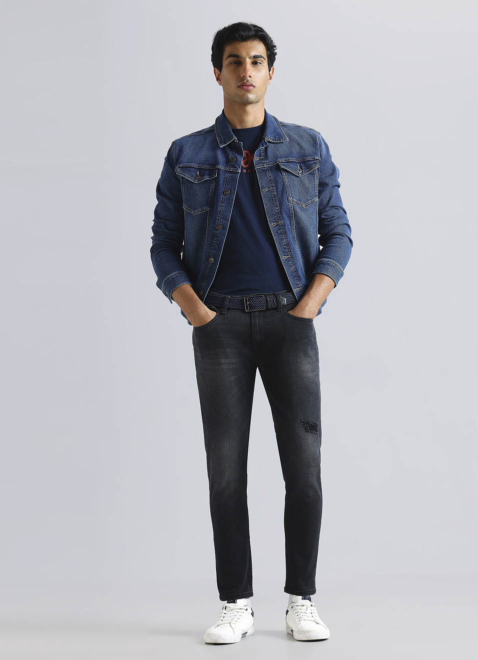 Oliver Black Mid Waist Ankle Jeans, , large image number 1