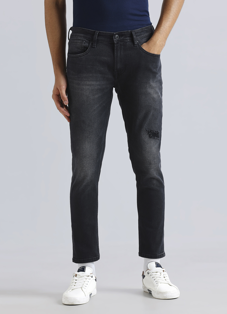 Oliver Black Mid Waist Ankle Jeans, , large image number 2