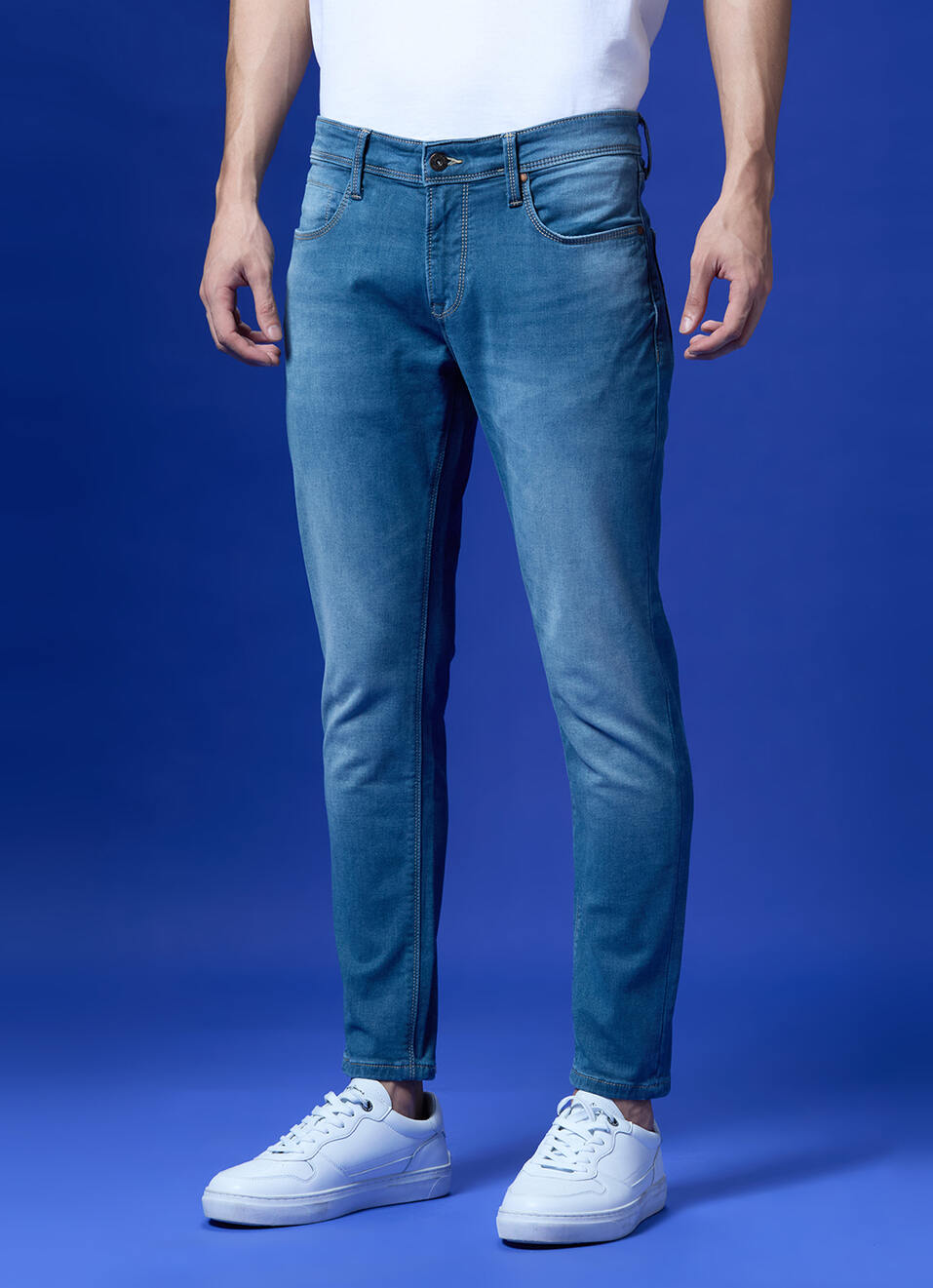Oliver Blue Mid Rise Skinny Jeans, , large image number 4