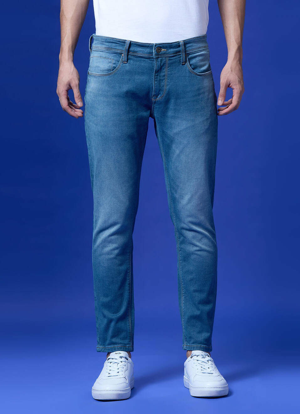 Oliver Blue Mid Rise Skinny Jeans, , large image number 5