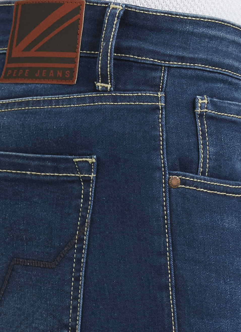 Blue Mid Rise Bootcut Jeans, , large image number 4