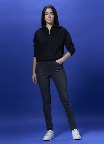 Dion Grey High Waist Skinny Jeans