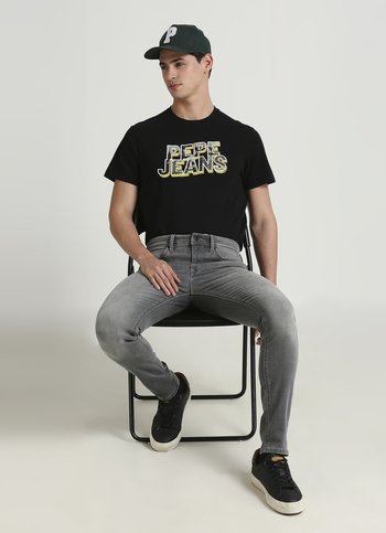 Chinox Grey Mid Waist Gymindigo Jeans