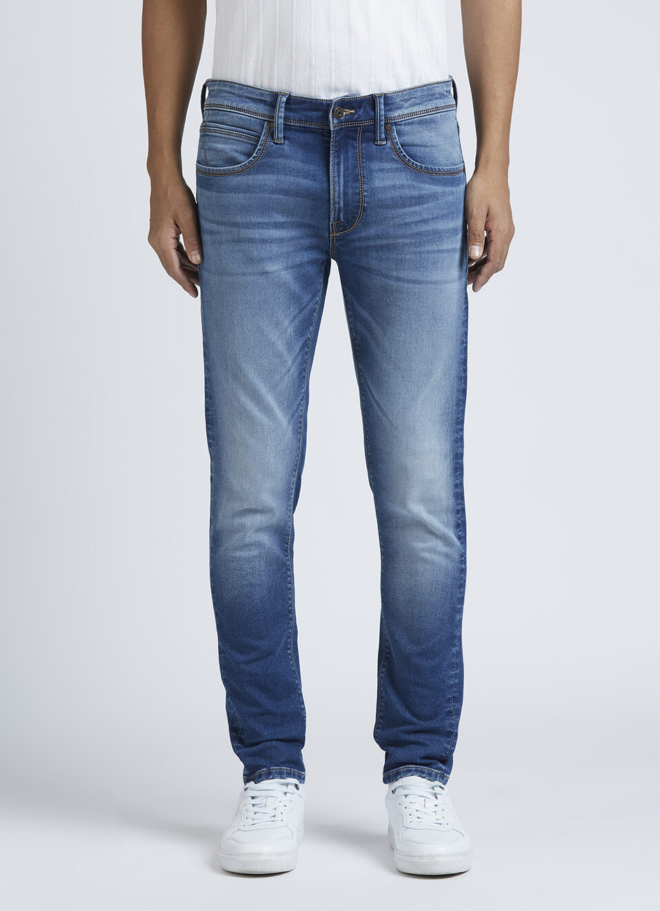 Chinox Blue Mid Waist Gymindigo Jeans, , large image number 5