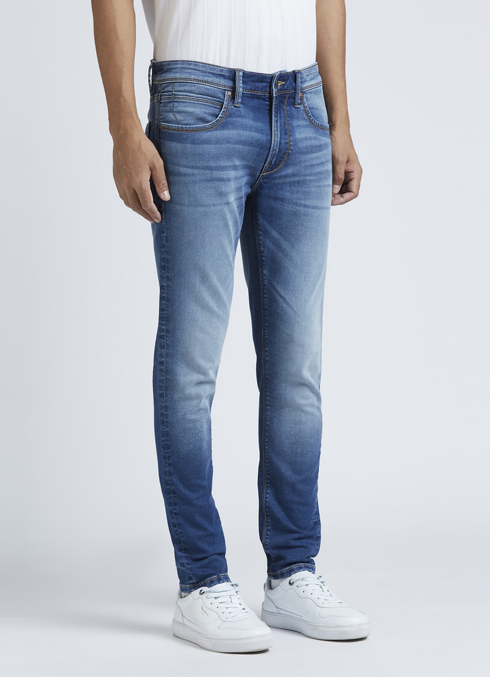 Chinox Blue Mid Waist Gymindigo Jeans, , large image number 6