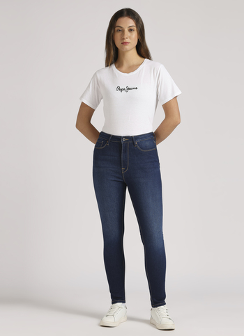 Dion Blue High Waist Skinny Softlex Jeans