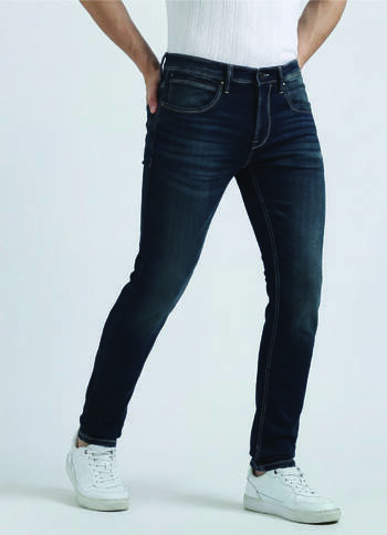 Chinox Blue Mid Rise Tapered Gymindigo Jeans