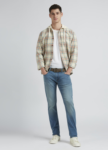 Danial Blue Low Rise Tapered Jeans