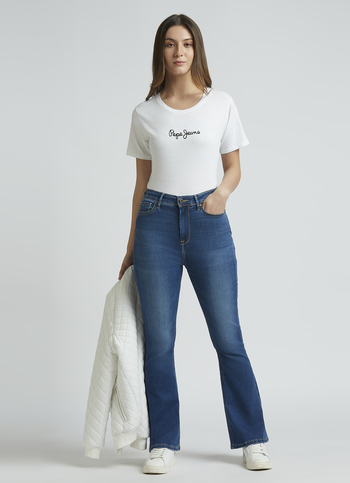 Dion Blue High Waist Flared Jeans