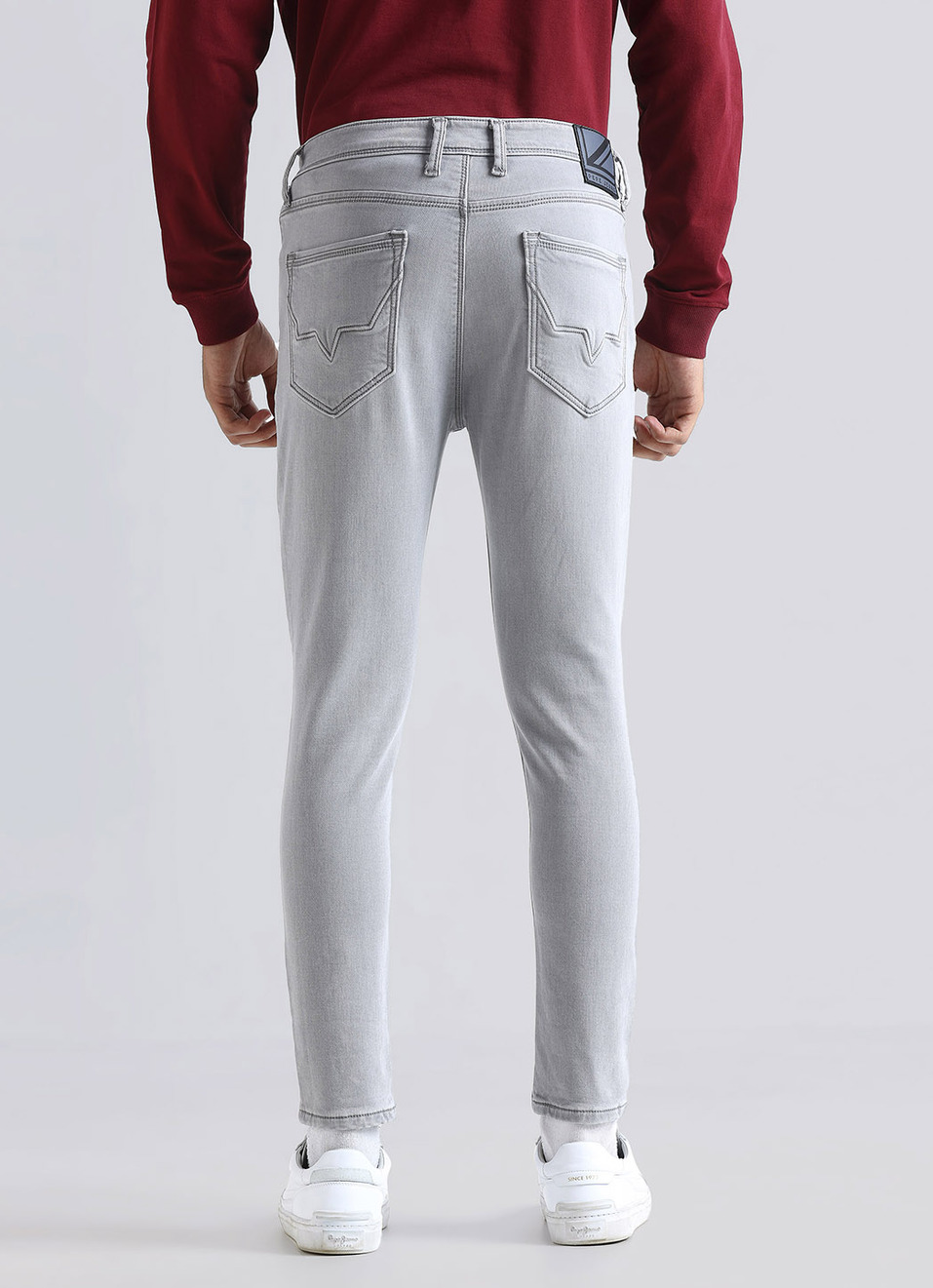 Oliver Grey Mid Rise Skinny Gymindigo Jeans, , large image number 3