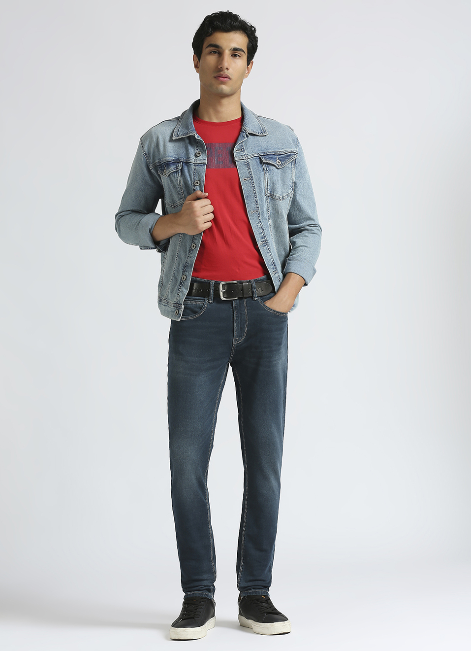 Chinox Blue Mid Waist Gymindigo Jeans, , large image number 1