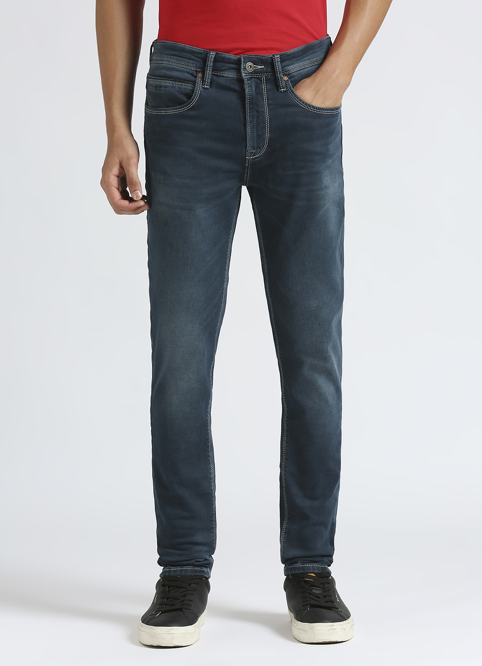 Chinox Blue Mid Waist Gymindigo Jeans, , large image number 2