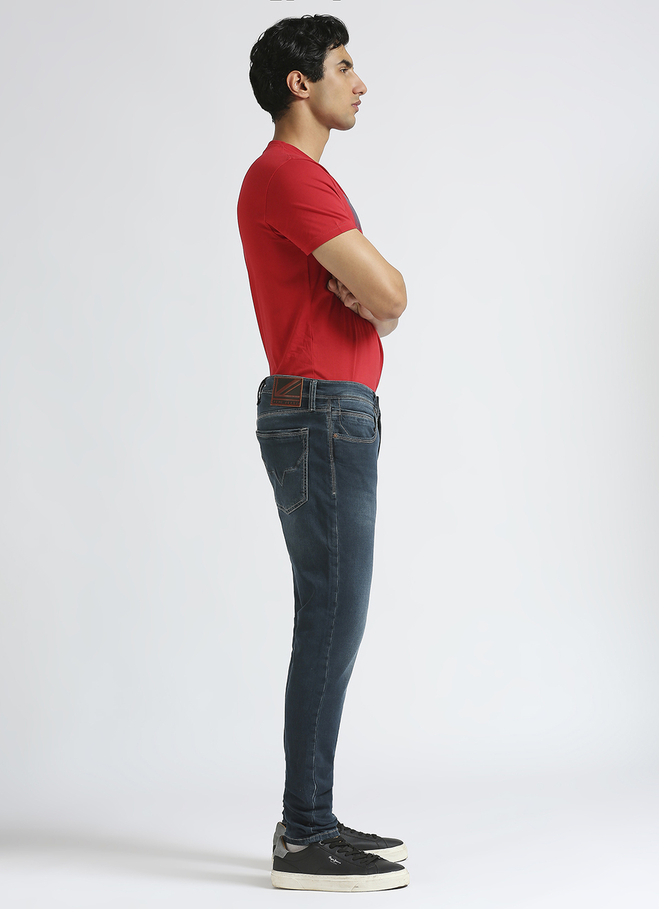 Chinox Blue Mid Waist Gymindigo Jeans, , large image number 5