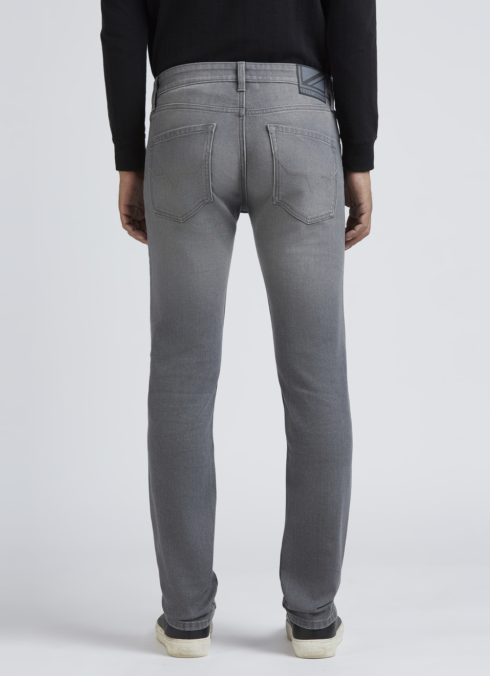 Vapour Grey Mid Waist Jeans, , large image number 2