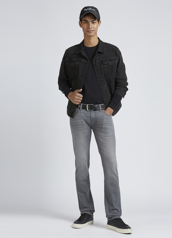 Vapour Grey Mid Waist Jeans