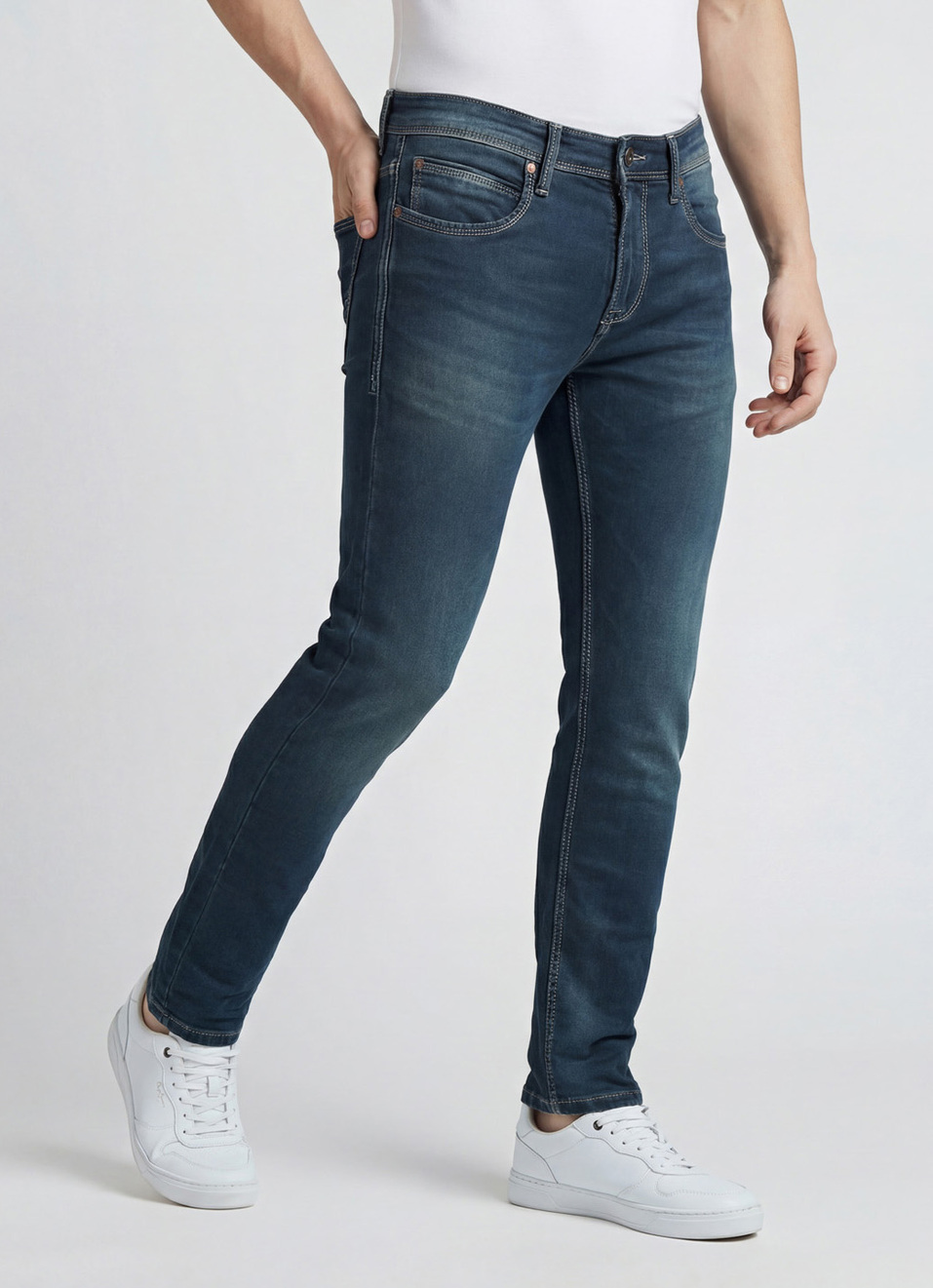 Oliver Blue Mid Rise Gymindigo Ankle Jeans, , large image number 0