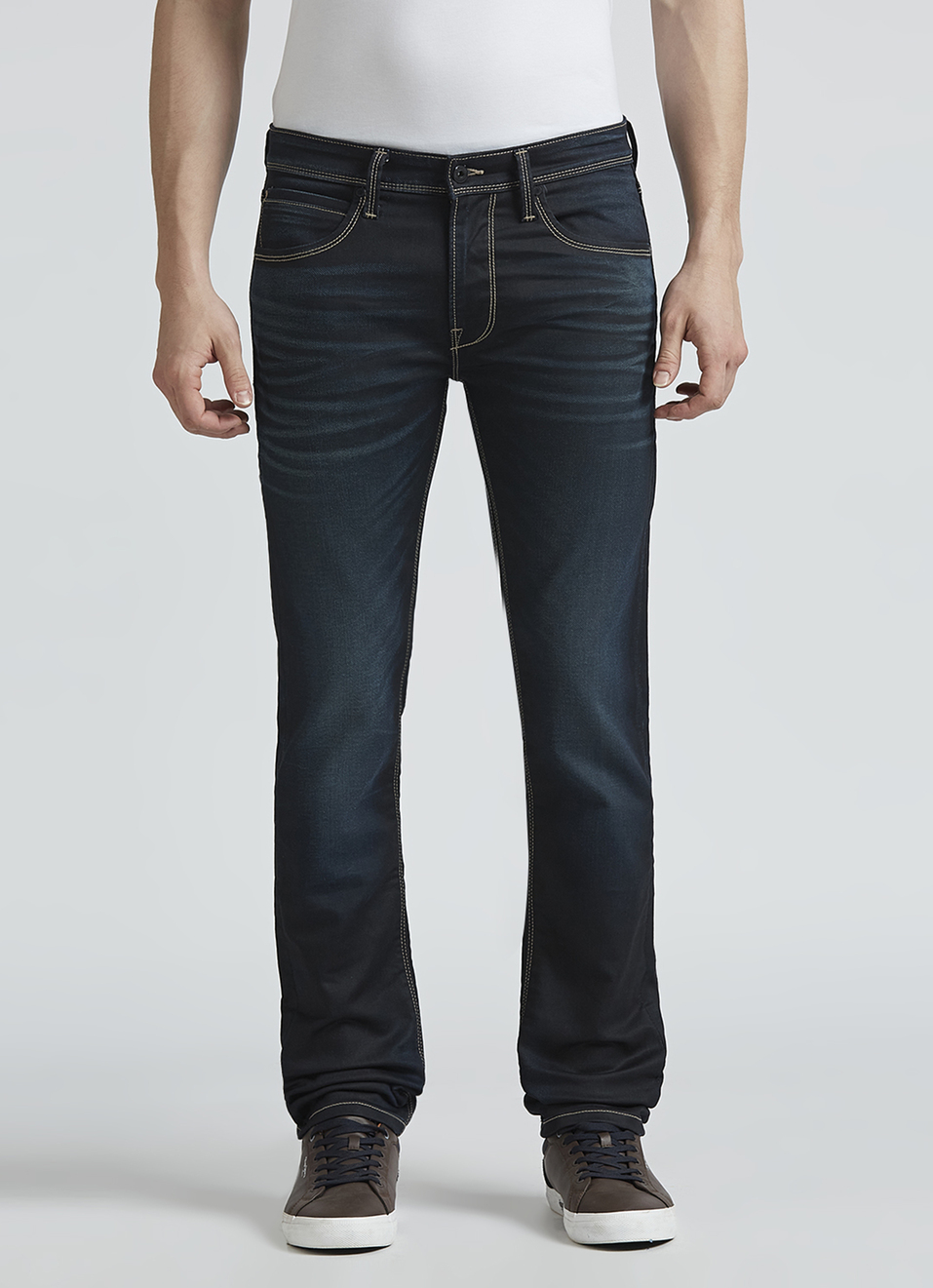 Vapour Black Mid Rise Jeans, , large image number 1