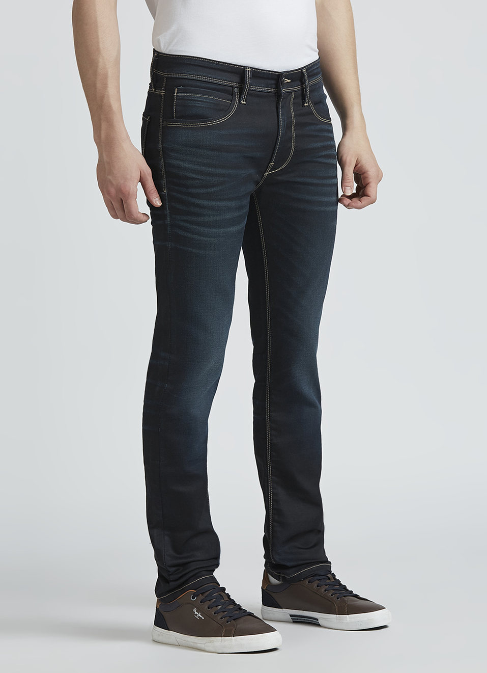 Vapour Black Mid Rise Jeans, , large image number 3