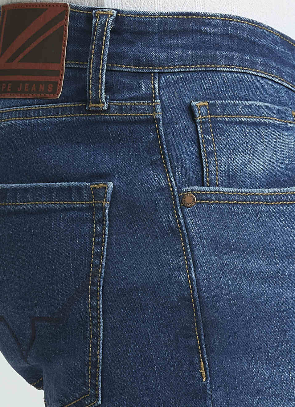 Vapour Blue Mid Rise Slim Jeans, , large image number 4