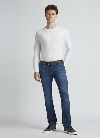 Vapour Blue Mid Rise Slim Jeans