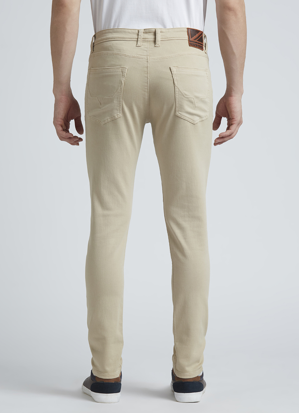 Chinox Beige Mid Waist Gymindigo Jeans, , large image number 3