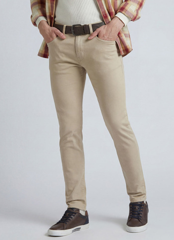 Chinox Beige Mid Waist Gymindigo Jeans