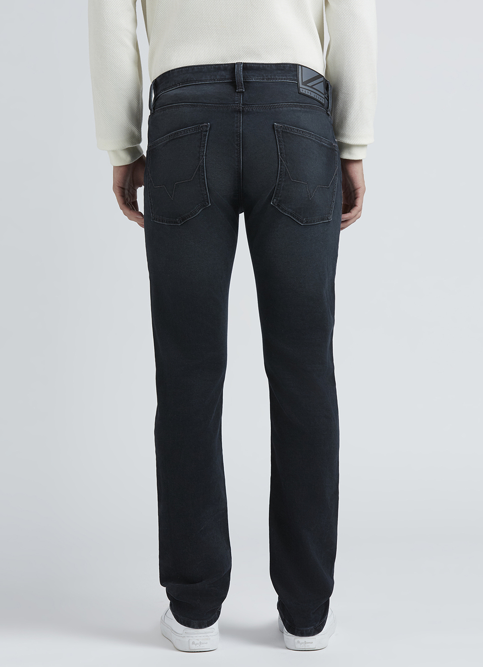 Vapour Black Mid Waist Jeans, , large image number 4