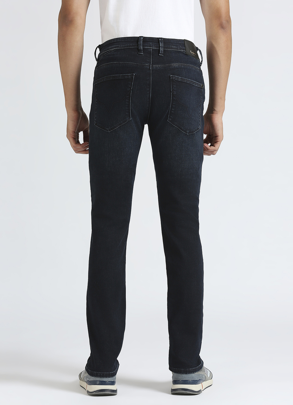 Vapour Blue Mid Waist Powerflex Jeans, , large image number 3