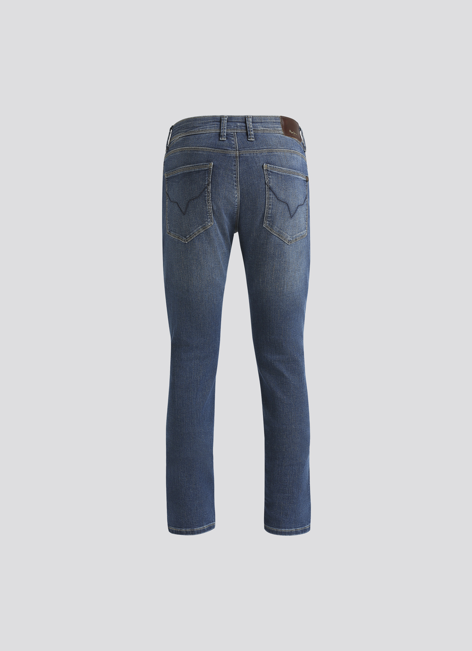 Vapour Blue Mid Waist Powerflex Jeans, , large image number 6