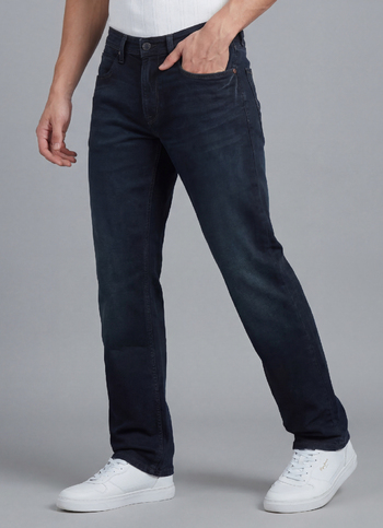 Holborne Black Mid Rise Straight Jeans